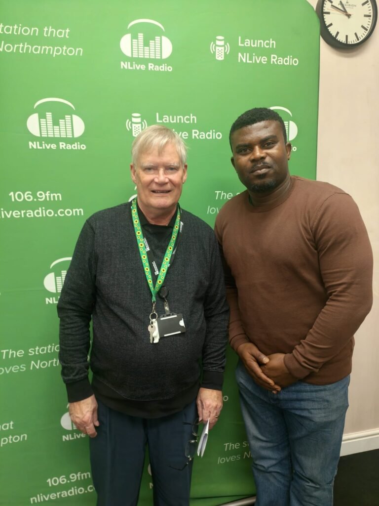 Visiting NLive Radio to talk about United African Association